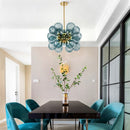 Lustre moderne avec multiple boule en verre Beans