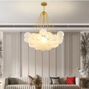 Lustre design avec multiples boules en verre Triz