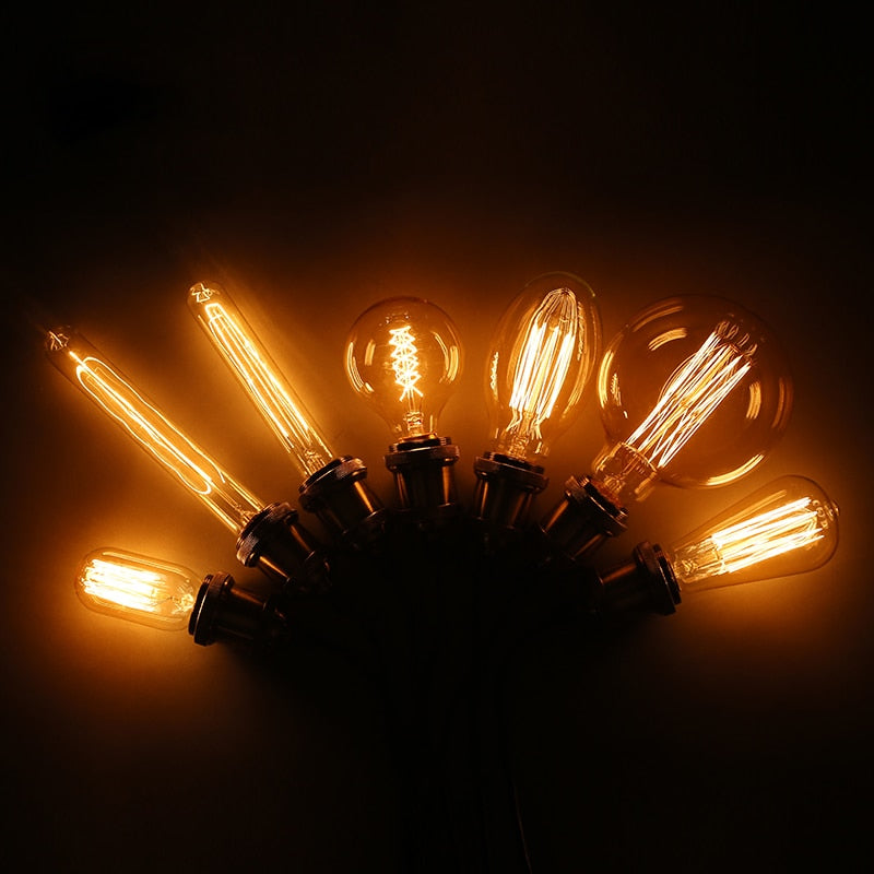 Ampoule à incandescence filament vintage 40W Edison - vue 2 sur 3