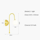 Applique murale dorée design Sconce