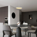 Suspension LED avec abat-jour plat arrondi Sysley