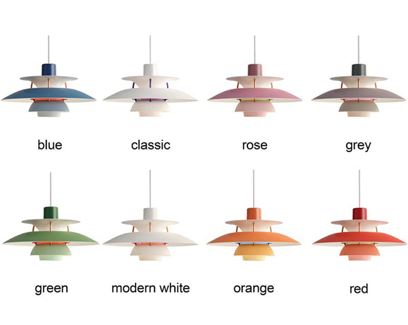 Suspension industrielle LED colorée en métal Barnaby - vue 21 sur 21
