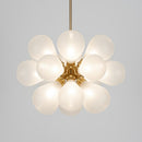 Lustre moderne avec multiple boule en verre Beans