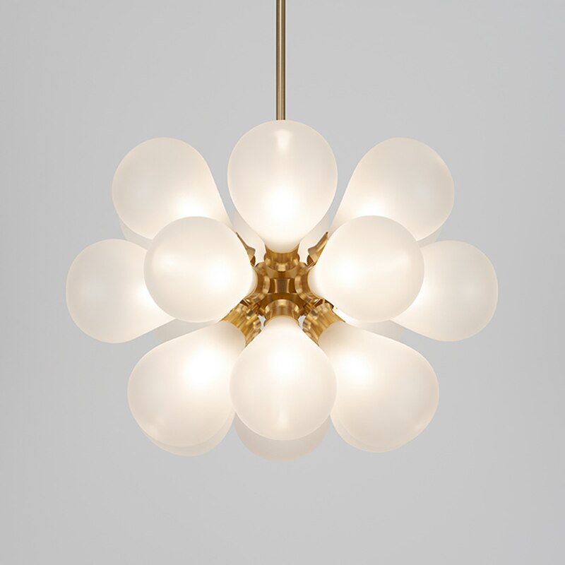 Lustre moderne avec multiple boule en verre Beans - vue 5 sur 8