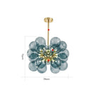 Lustre moderne avec multiple boule en verre Beans