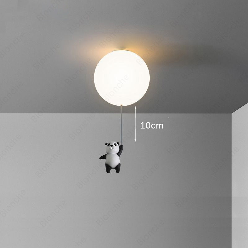 Plafonnier pour enfant LED avec ballon et panda Otto - vue 6 sur 13
