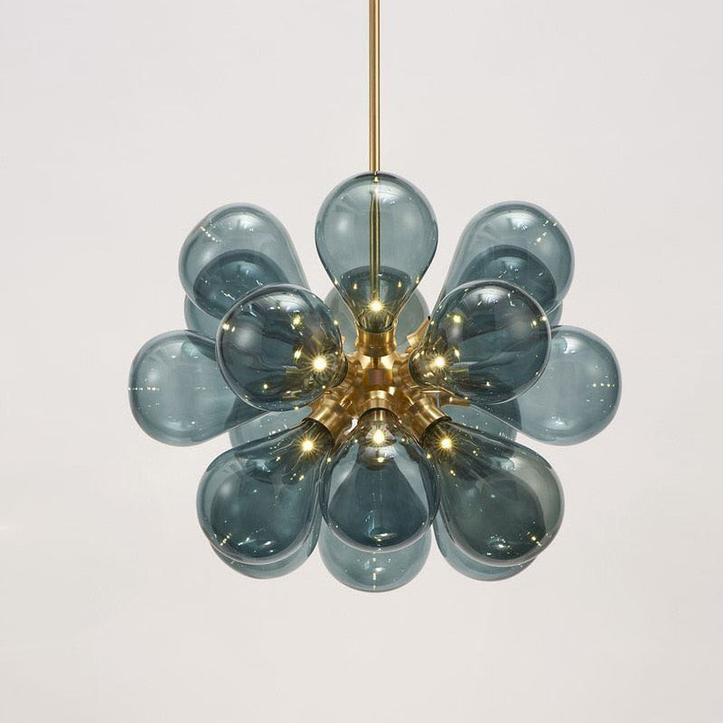 Lustre moderne avec multiple boule en verre Beans - vue 8 sur 8