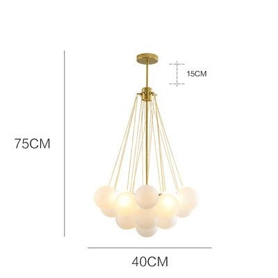 Lustre design avec multiples boules en verre Triz - vue 11 sur 11