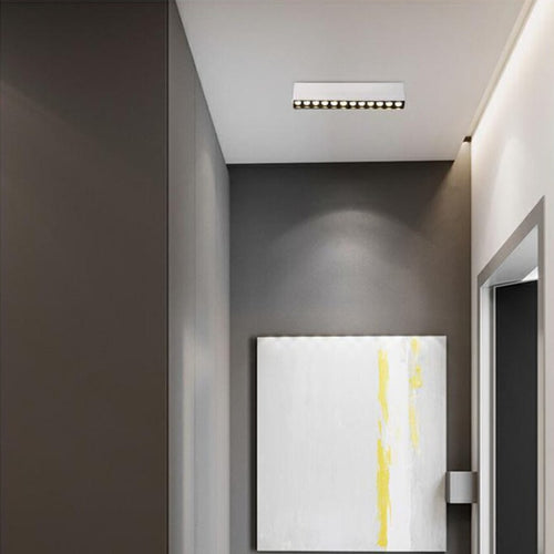 Plafonnier moderne rectangulaire LED incluse Solar - vue 5 sur 7