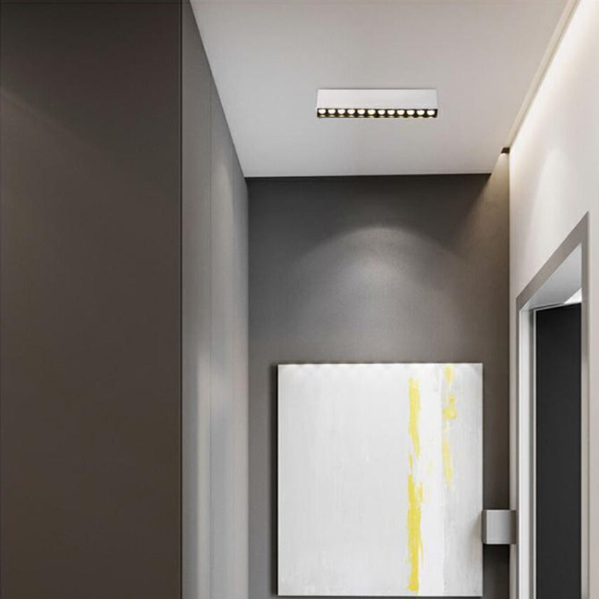 Plafonnier moderne rectangulaire LED incluse Solar - vue 4 sur 7