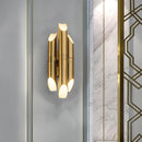 Applique murale moderne LED en tube doré Corden