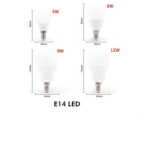 Ampoule E14 à LED en forme de globe (3W à 20W) - vue 3 sur 2