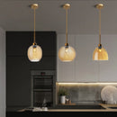 Suspension moderne LED avec abat-jour en verre Alvaro