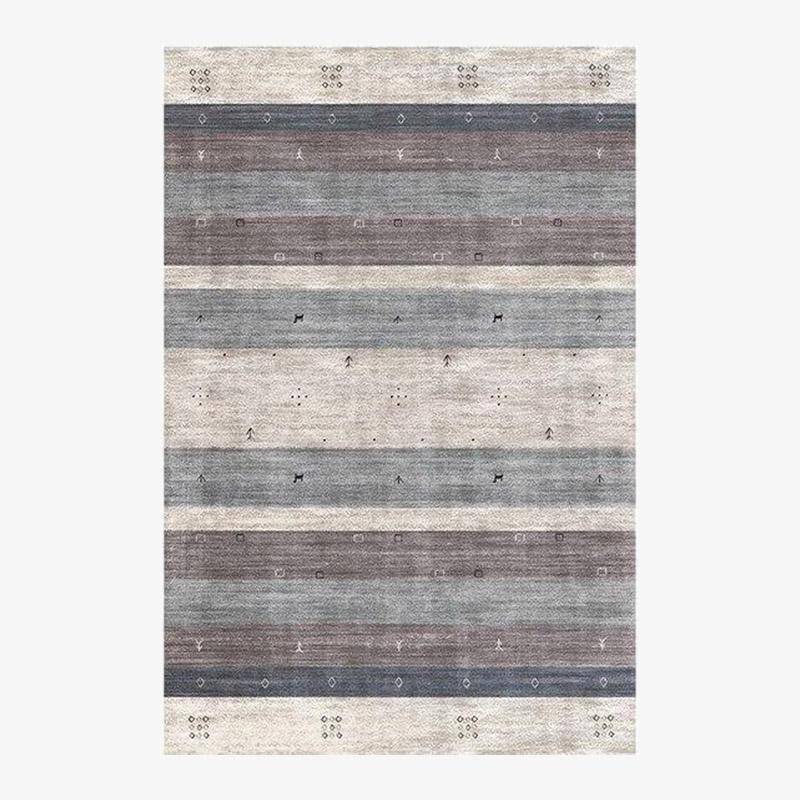Tapis rectangle aux formes géométriques style Piquio P