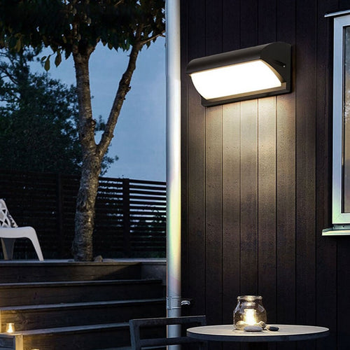 Applique murale extérieur LED en métal noir Hallen - vue 2 sur 7