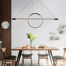 Lustre design LED avec anneau suspendu Nefta