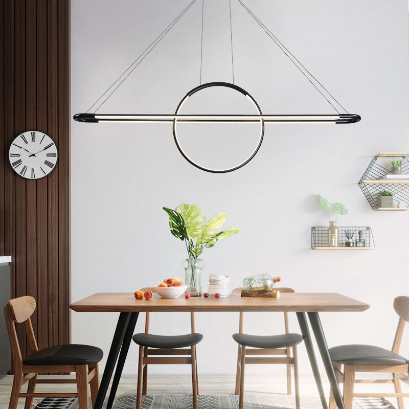 Lustre design LED avec anneau suspendu Nefta - vue 2 sur 6