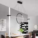 Lustre design LED avec anneau suspendu Nefta