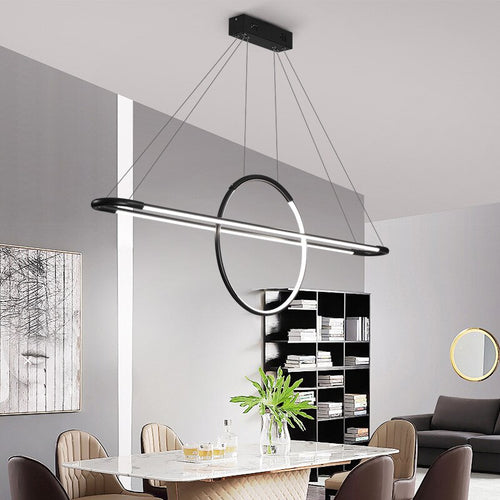 Lustre design LED avec anneau suspendu Nefta - vue 6 sur 6