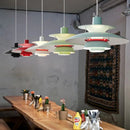 Suspension moderne LED avec multiples abat-jours métalliques Coen