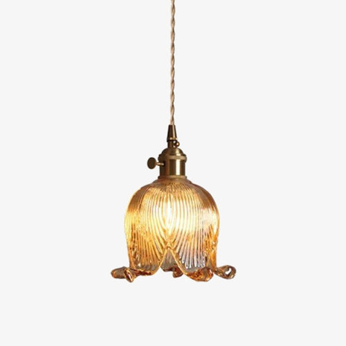Suspension vintage LED avec abat-jour en verre Finnian - vue 2 sur 31