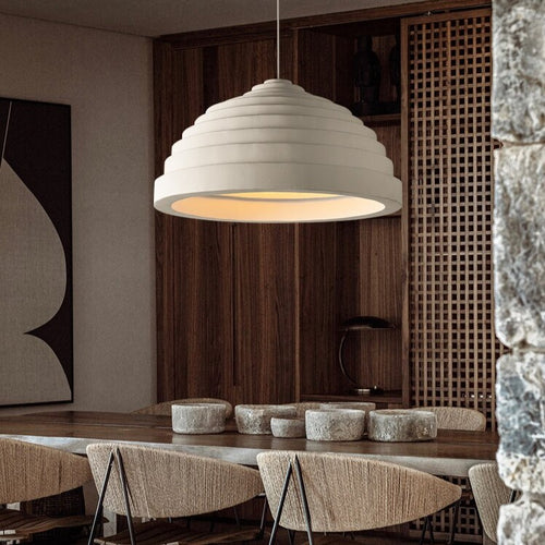 Suspension moderne avec abat-jour au design arrondie Jorja - vue 4 sur 7