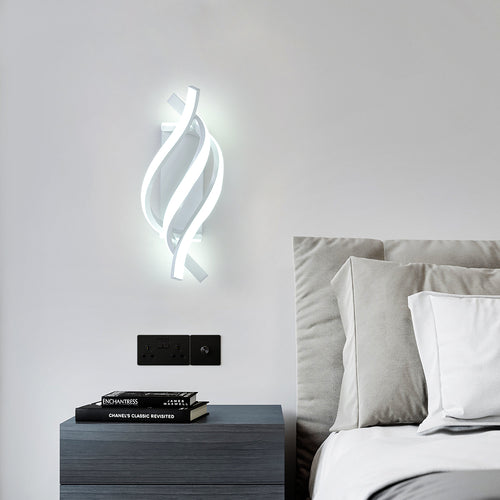 Applique murale design LED en spirale d'aluminium Psalm - vue 7 sur 11