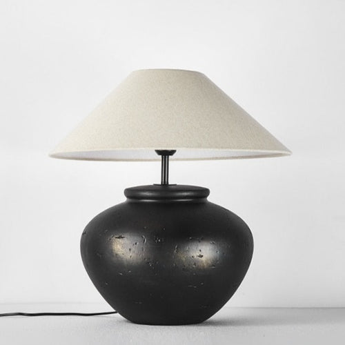 Lampe de chevet en céramique abat-jour en tissus Japan - vue 8 sur 8