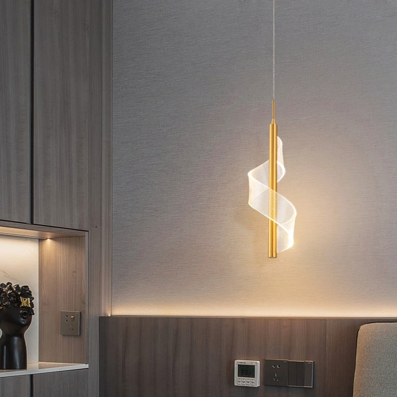 Suspension design LED minimaliste avec lumière ondulé Steal - vue 4 sur 7