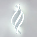 Applique murale design LED en spirale d'aluminium Psalm