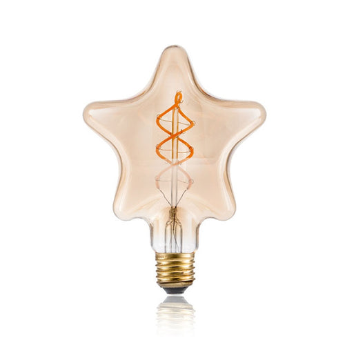 Ampoule étoile à incandescence filament spiral vintage 4W à LED Edison - vue 4 sur 3
