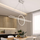 Lustre design LED avec anneau suspendu Nefta