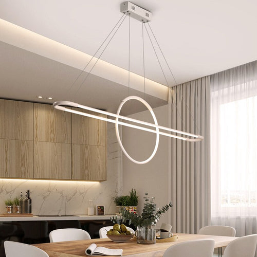 Lustre design LED avec anneau suspendu Nefta - vue 4 sur 6