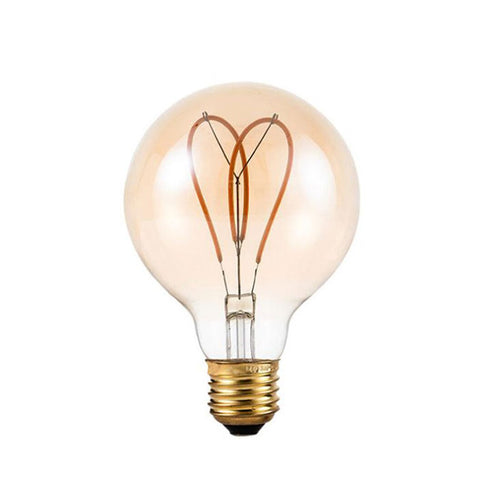 Ampoule globe à incandescence filament coeur vintage 4W à LED Edison - vue 4 sur 4