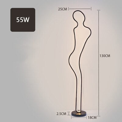 Lampadaire design LED en forme de figure humaine Linus - vue 7 sur 6