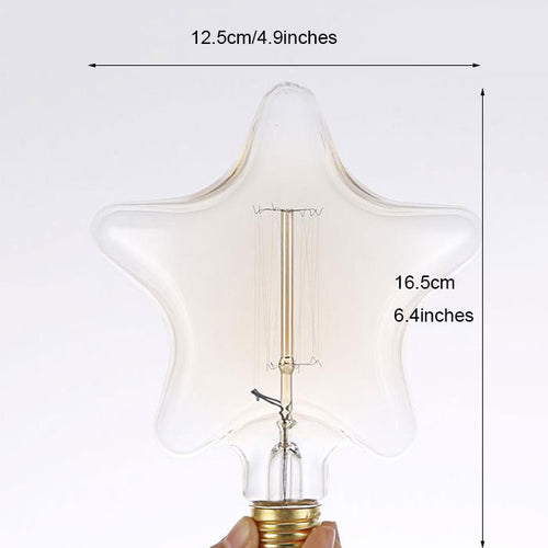 Ampoule étoile à incandescence filament vintage 40W Edison - vue 4 sur 3