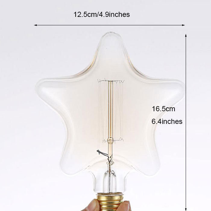 Ampoule étoile à incandescence filament vintage 40W Edison - vue 3 sur 3