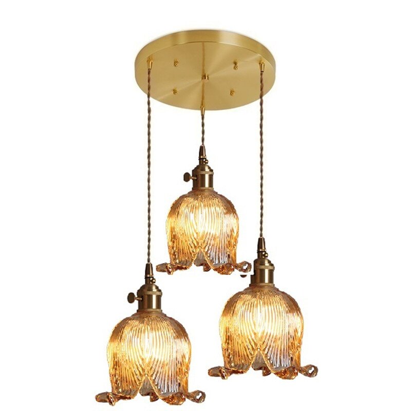 Suspension vintage LED avec abat-jour en verre Finnian - vue 29 sur 31