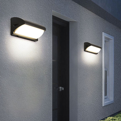 Applique murale extérieur LED en métal noir Hallen - vue 4 sur 7