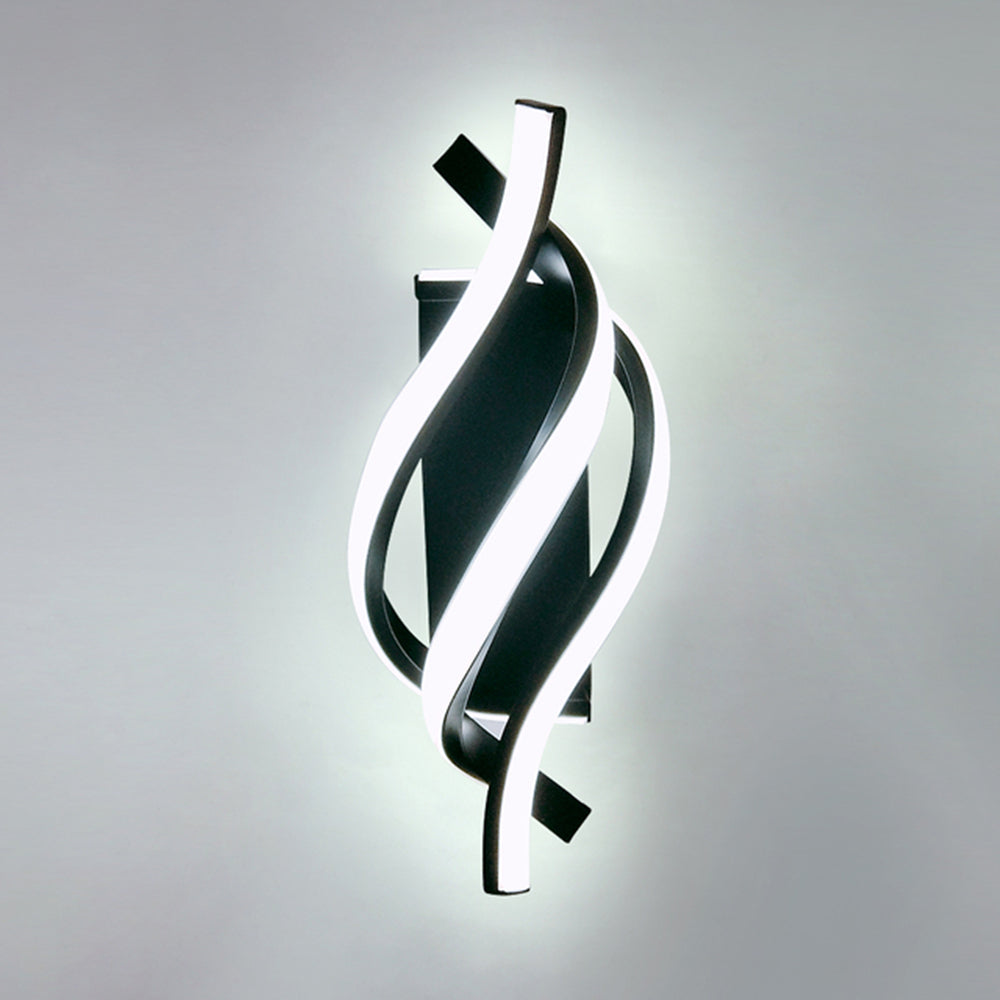 Applique murale design LED en spirale d'aluminium Psalm - vue 10 sur 11