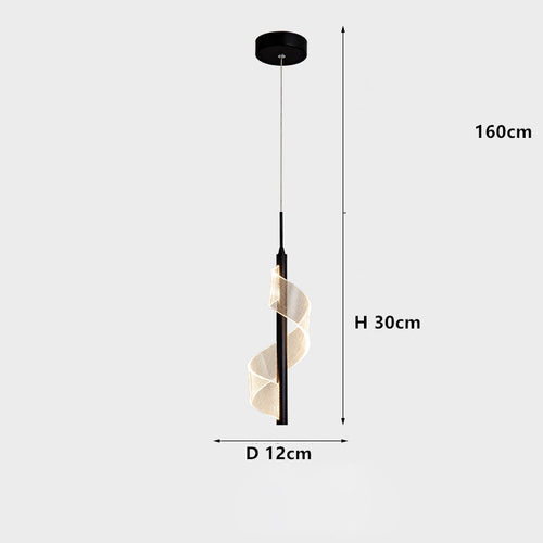 Suspension design LED minimaliste avec lumière ondulé Steal - vue 7 sur 7
