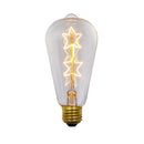 Ampoule conique à incandescence filament étoile vintage 40W Edison