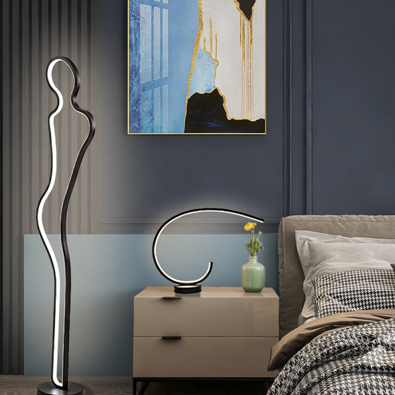 Lampadaire design LED en forme de figure humaine Linus - vue 3 sur 6