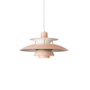 Suspension industrielle LED colorée en métal Barnaby