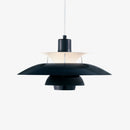 Suspension industrielle LED colorée en métal Barnaby