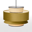 Suspension moderne avec abat-jour multiple en tissus Bria