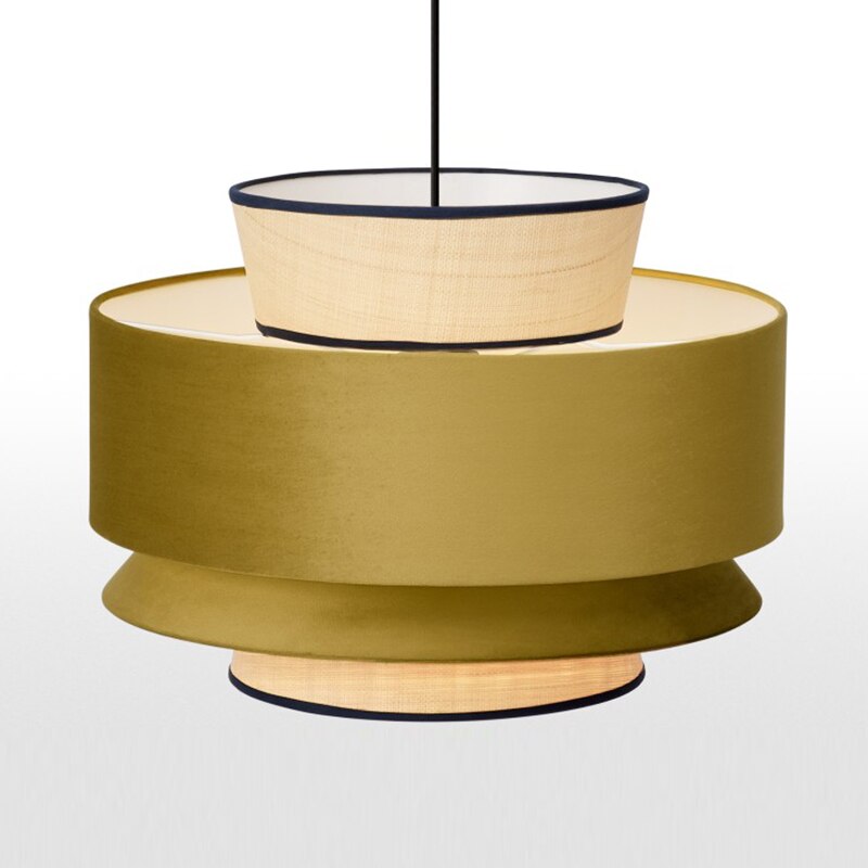 Suspension moderne avec abat-jour multiple en tissus Bria - vue 4 sur 5