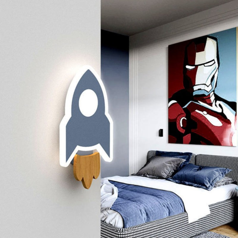 Applique murale LED avec vaisseau spatial pour enfant Bowie - vue 2 sur 7