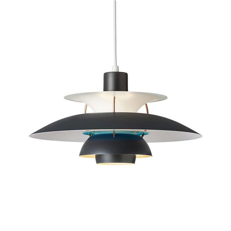 Suspension moderne LED avec multiples abat-jours métalliques Coen - vue 26 sur 28