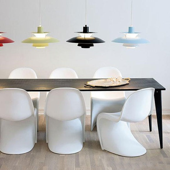 Suspension moderne LED avec multiples abat-jours métalliques Coen - vue 8 sur 28